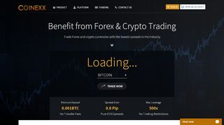 
                            7. Coinexx: FX Cryptocurrency Trading, Bitcoin Broker