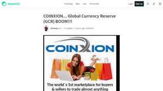 
                            9. COINXION... Global Currency Reserve (GCR) …