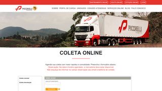 
                            5. Coleta Online | Picorelli Transportes