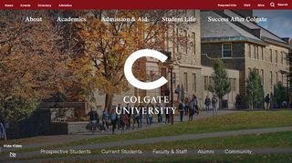 
                            9. Colgate - Leading Liberal Arts University Located in Central New York