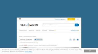 
                            8. Colisto GmbH, Gräfelfing - Firmenauskunft