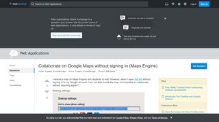 
                            1. Collaborate on Google Maps without signing in …