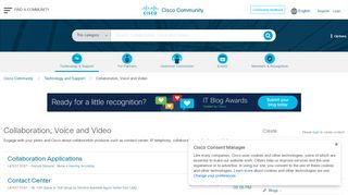 
                            4. Collaboration, Voice and Video - Cisco Community