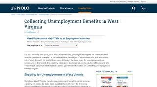 
                            9. Collecting Unemployment Benefits in West Virginia | Nolo