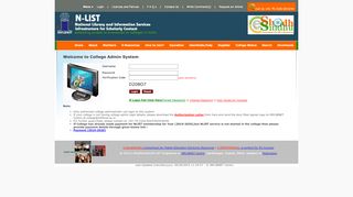 
                            2. College Admin Login - N-LIST: National Library and ...