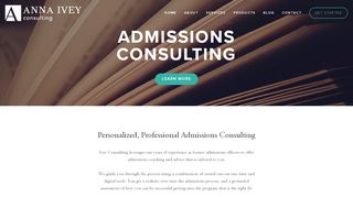 
                            9. College and Law School Admissions Consulting — Anna Ivey ...