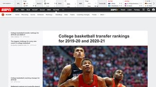 
                            1. College basketball transfer rankings for 2019-20 and 2020-21