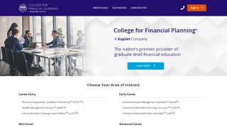 
                            11. College for Financial Planning