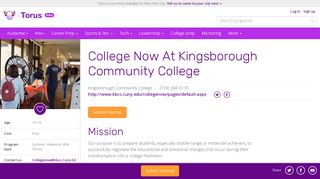 
                            8. College Now At Kingsborough Community College | Torus