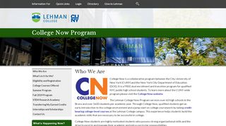 
                            7. College Now Program - Lehman College