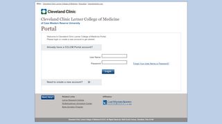 
                            1. College Portal - CC Library Link - Cleveland Clinic