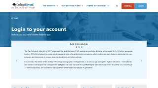
                            7. CollegeInvest | Login to Your 529 Savings Plan …