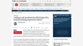 
                            3. Colleges ask students for KEA login IDs; submit joining ...