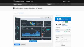 
                            9. Color Admin - Admin Template + Front End | Admin & Dashboards ...