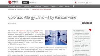 
                            5. Colorado Allergy Clinic Hit by Ransomware - Security News - Trend ...