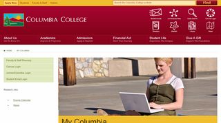 
                            6. Columbia College My Columbia