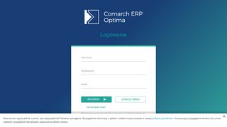 
                            1. Comarch ERP Optima - Strona logowania