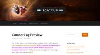 
                            6. Combat Log Preview - Mr. Robot's Blog