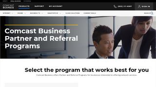 
                            3. Comcast Business Partner Program - Xfinity