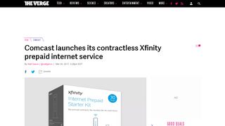 
                            6. Comcast launches its contractless Xfinity prepaid internet ...
