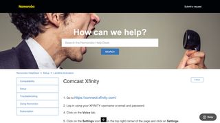 
                            9. Comcast Xfinity – Nomorobo HelpDesk