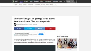 
                            5. Comdirect-Login: So gelangt ihr zu euren …