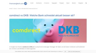 
                            9. ᐅ comdirect vs DKB: Vergleich ALLER Funktionen | Test 2019 »