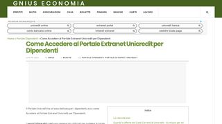 
                            6. Come Accedere al Portale Extranet Unicredit per Dipendenti