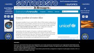 
                            6. Come accedere al router Alice | Salvatore Aranzulla