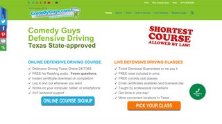 
                            2. Comedy Guys Defensive Driving