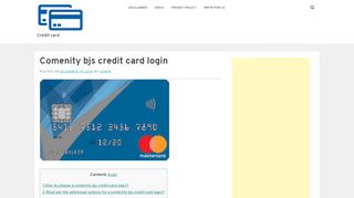 
                            4. Comenity bjs credit card login - Credit card