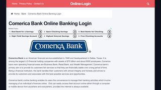 
                            5. Comerica Bank Online Banking Login | Sign In Guide