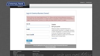 
                            3. Comerica Business Connect