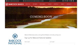 
                            8. Coming Soon | Babcock Ranch Golf Community