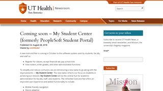 
                            8. Coming soon - My Student Center (formerly PeopleSoft Student Portal ...