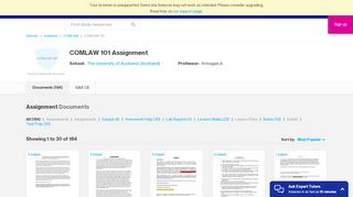 
                            6. COMLAW 101 : Assignment - Auckland - Course Hero