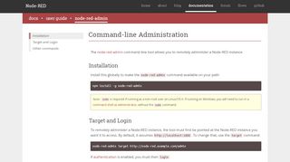 
                            4. Command-line Administration : Node-RED