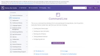 
                            2. Command Line | Heroku Dev Center