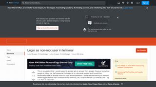 
                            8. command line - Login as non-root user in terminal …
