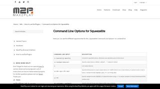 
                            7. Command Line Options for Squeezelite | Max2Play