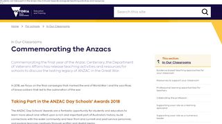 
                            8. Commemorating the Anzacs