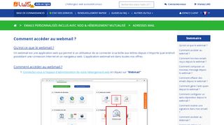 
                            6. Comment accéder au webmail ? - Adresses mail - LWS
