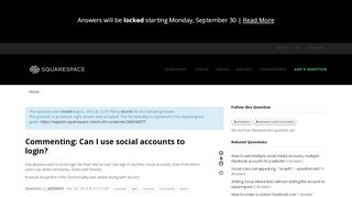 
                            3. Commenting: Can I use social accounts to login? - Squarespace ...