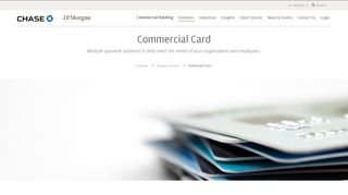 
                            2. Commercial Card - JP Morgan