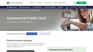 
                            4. Commercial Credit Card - Fifth Third Bank
