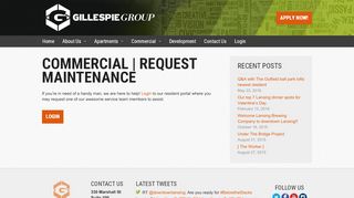 
                            7. Commercial | Request Maintenance | Gillespie Group