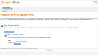 
                            6. Commercial Tax Dept. :: Support Desk