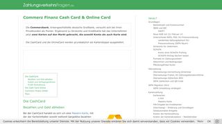 
                            10. Commerz Finanz Cash Card & Online Card (Maestro / …