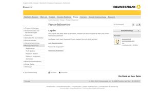 
                            6. Commerzbank AG - Log-In