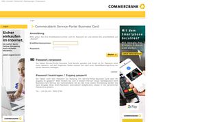 
                            1. Commerzbank Service-Portal Business Card